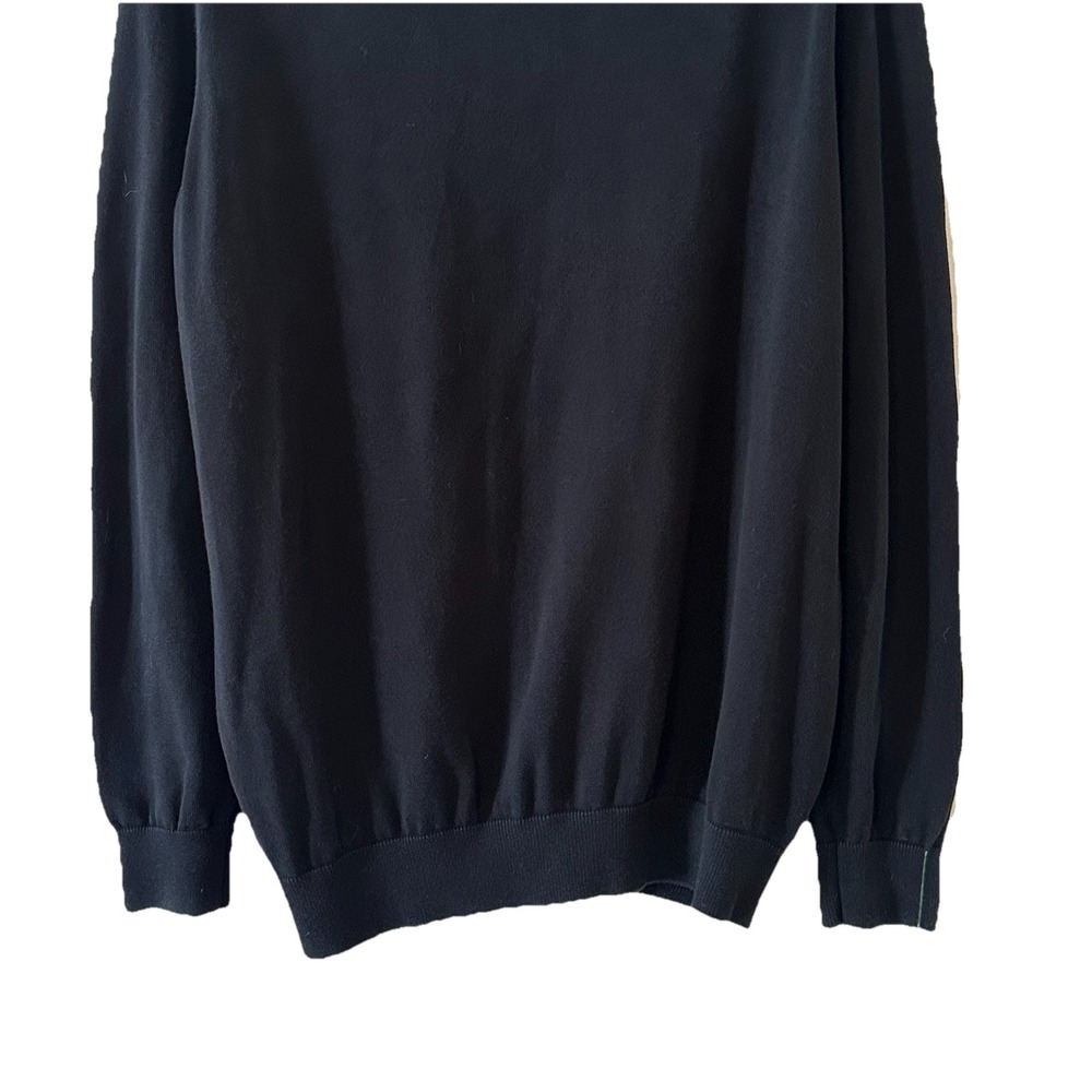 Lacoste Mens Black Sweater Shirt Classic Fit Crew Neck LS Pullover Logo Size XL - Picture 8 of 16